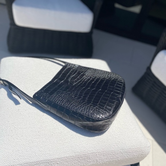 vince stamped crocodile messenger bag - Picture 3 of 9